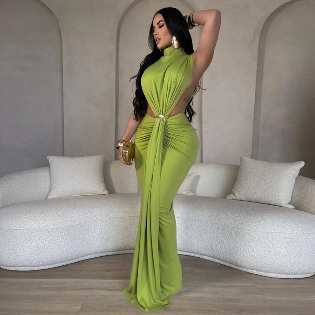 GlowGlam - High Split Bodycon Dress