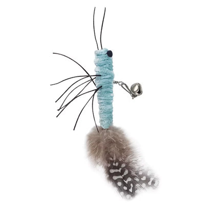 Teasing Cat Stick Head with or without Wire Stick Dragonfly Feather Cat Supplies Interactive Fun Pet Cat Toy Accessories