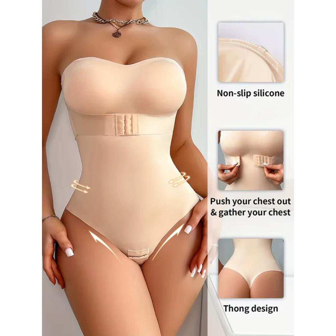 CurveControl - Strapless Bodysuit Shaper