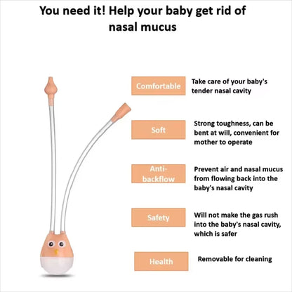 Needle Tube Nasal Aspirator Baby Care Nasal Aspirator Cleaner Baby Rhinitis Nasal Washer Baby Health New Born Baby Accessories