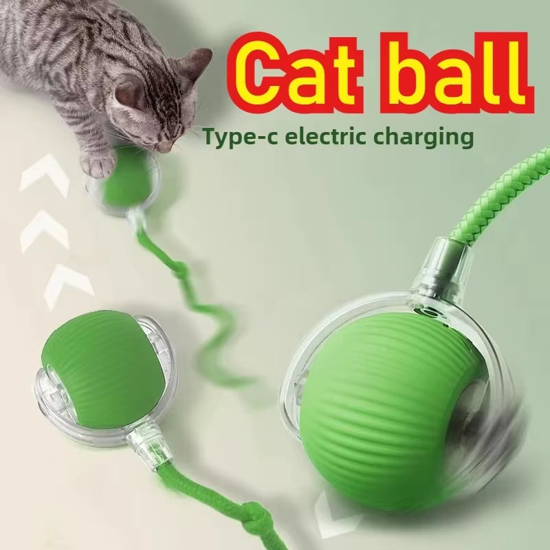 Automatic Rolling Ball Interactive Ball Cat Toys Pet Supplies Electric Dog Training Cat Teaser Simulated Rat Rechargeable